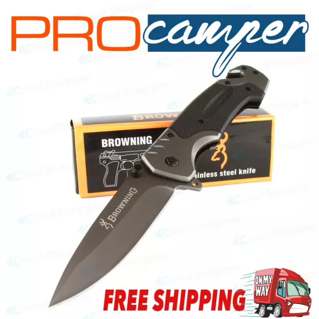 Browning Knife Folding Opening Pocket Knife (Hunting, Camping, Survival, Fishing