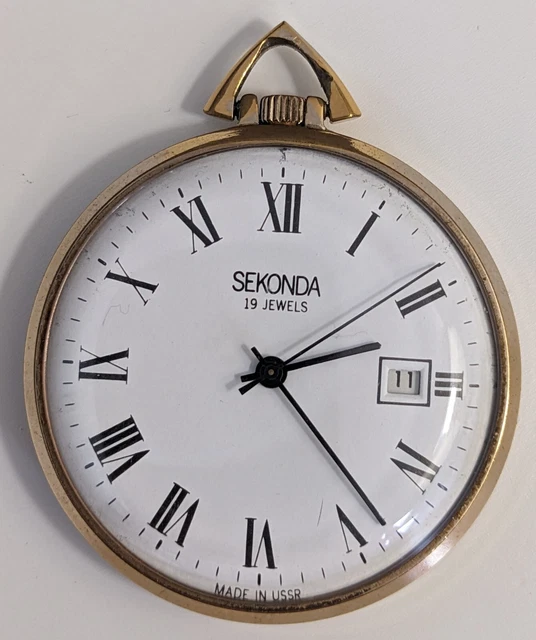 Sekonda Orologio da Polso, Analogico, Uomo, Pelle, Nero