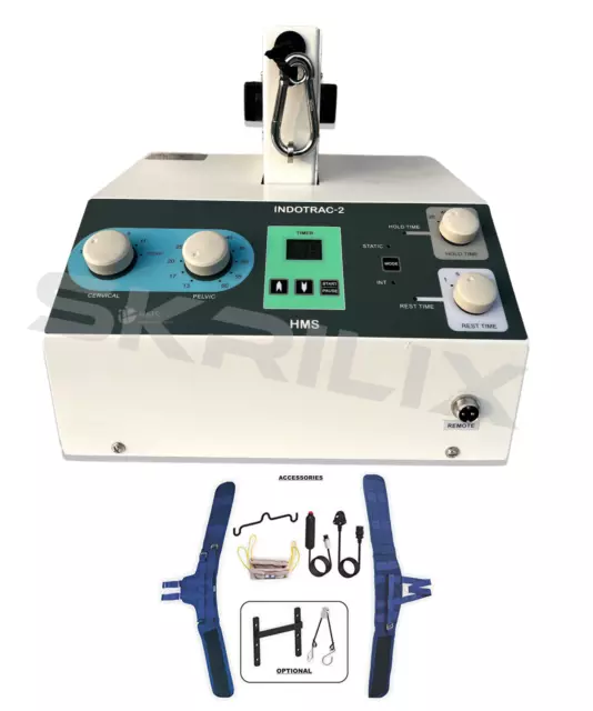 Cervical & Lumbar Traction Machine Indotrac D LCD Display for Chiropractic FDA