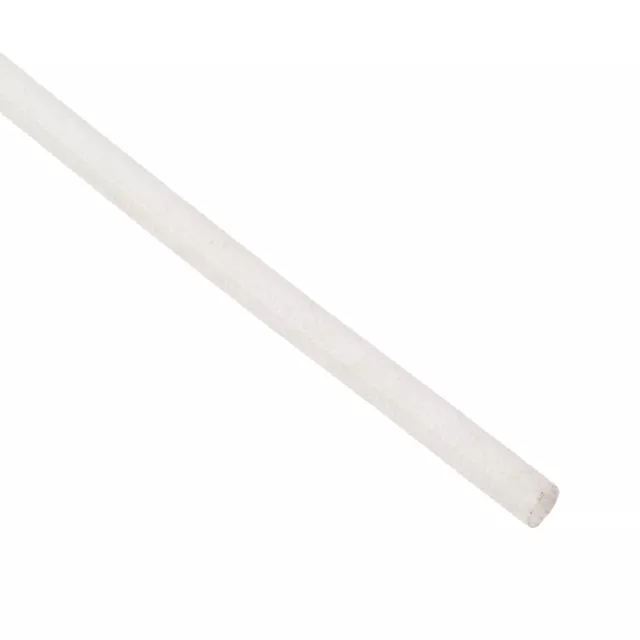 Isolation Tresse 9.8Ft-3mm Haut TEMP Silicone Fibre de verre Blanc