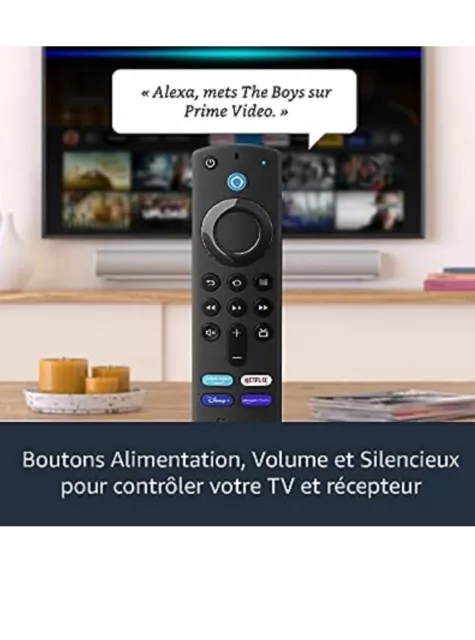  Fire TV Stick avec télécommande vocale Alexa 