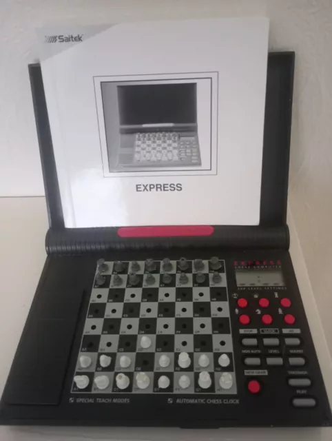 1996 Kasparov Saitek Express Electronic Chess Travel Vintage Game Works