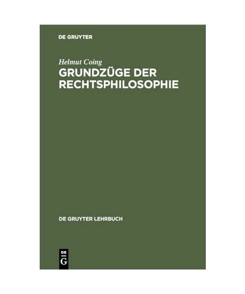 GRUNDZÜGE DER RECHTSPHILOSOPHIE, Coing, Helmut EUR 23,99 - PicClick ES