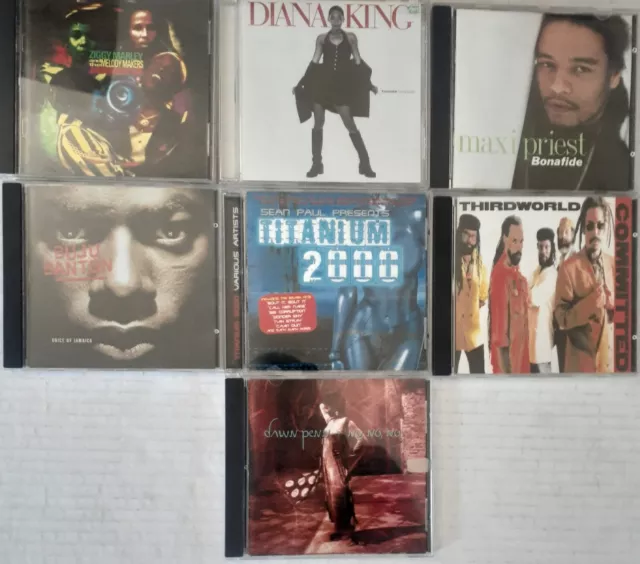 Reggae & Dancehall Music CDs Lot [7] Buju Banton, Dawn Penn, Maxi Priest + More