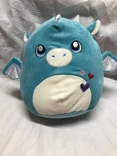 Squishmallow 12” Tatiana Dragon 2021 Valentine Plush kelly Toy NWT