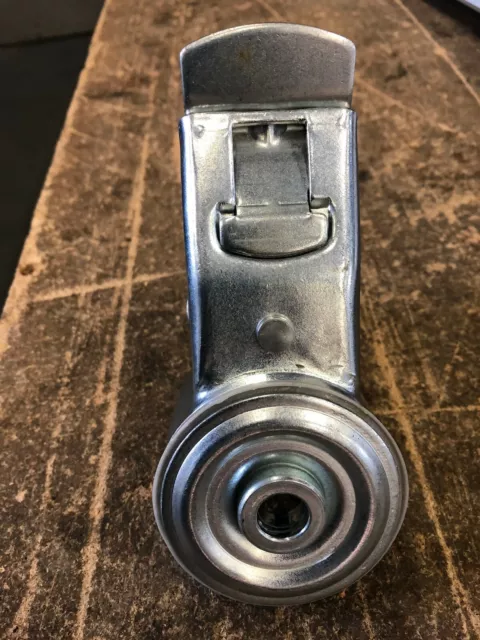 Lenkrolle 80 Mm Vollgummi - Mit Rückenloch Und Feststeller Schwarz