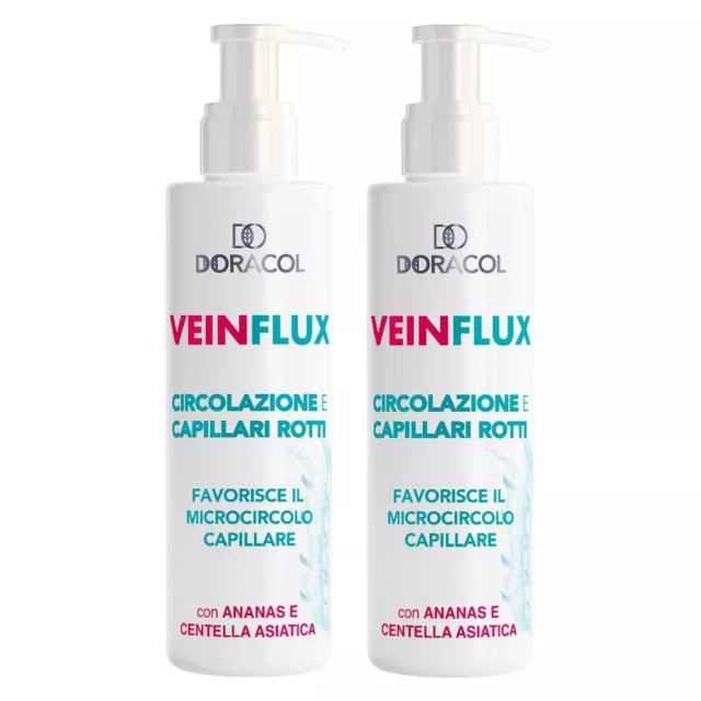 Vein Flux Gel Veinflux 2X1 Crema per Capillari Rotti e Vene Varicose 250 ml