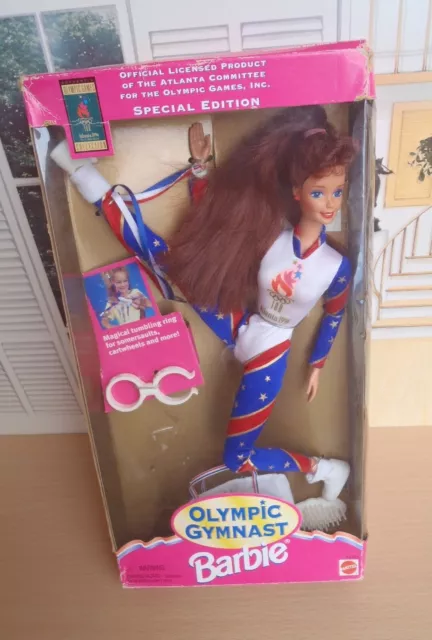 Olympic gymnast sales barbie 1996 value