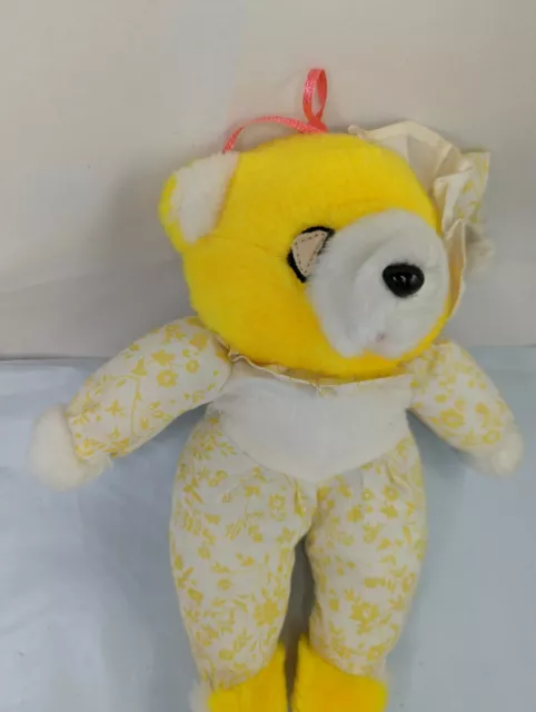 Vintage Yellow Bear Plush 9 Inch PM International Toys Stuffed Animal Toy 2