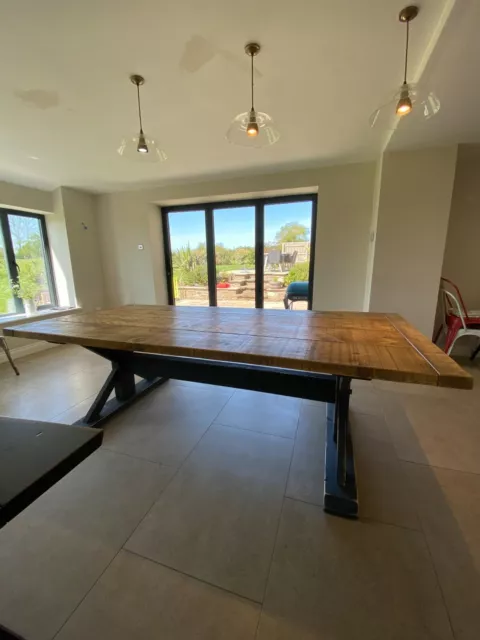 Rustic Reclaimed Solid Dining Table 2