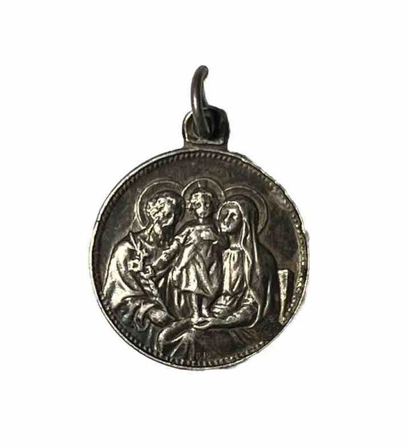 Nanna Folk Medaglia Sacro Cuore Di Gesù Detente - Collana In Argento Vermeil, 40-45 Cm