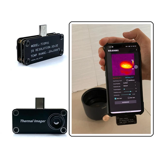 INFRARED THERMAL IMAGING Camera IR Imager USB TypeC for Android Mobile
