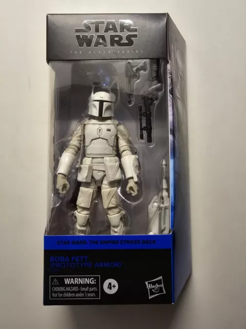 Star Wars Black Series 6" Boba Fett Prototype White Armor #04 Exclusive ESB NEW