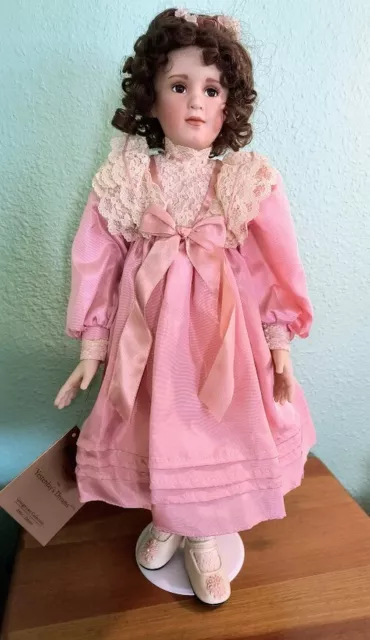 "Yesterday's Dreams" Mary Elizabeth Porcelain Doll in Pink Dress