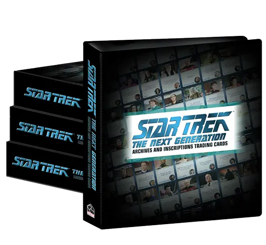 Star Trek The Next Generation Archives and Inscriptions Binder with both promo +