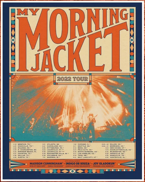 MY MORNING JACKET 2022 Tour Ltd Ed RARE Poster +BONUS Indie Rock Psych Poster!