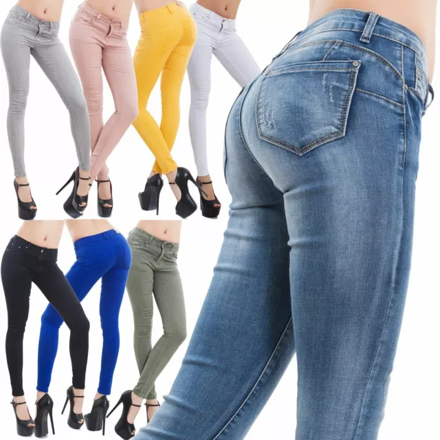 Jeans Donna Push-Up Vari Colori