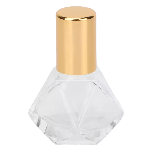 (1)8ml Glass Perfume Roller Bottle Mini Portable Cosmetic Storage Subbottling