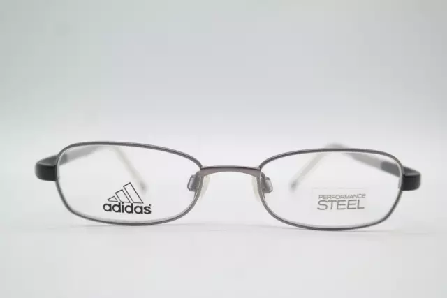 Gafas para Niños Adidas a993 Plata Negro Gris Ovalado Montura de Lentes Nuevo