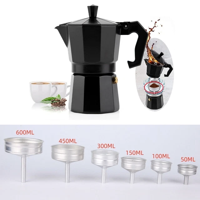 Entonnoir Moka 50 ml-600 ml outils de cafetière pour café expresso de haute qu