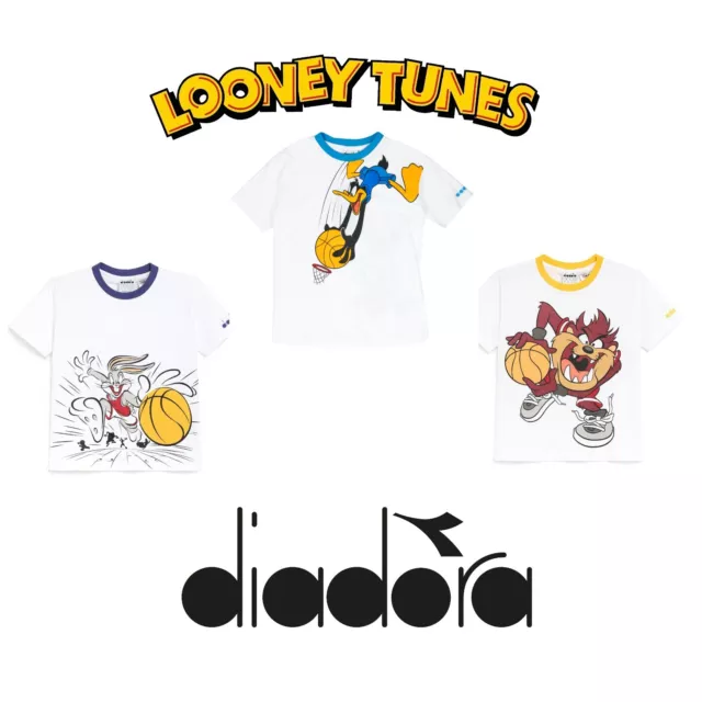 T-shirt bambini Diadora SHIRT SS WB Kids Looney Tunes T-shirt in cotone 179017