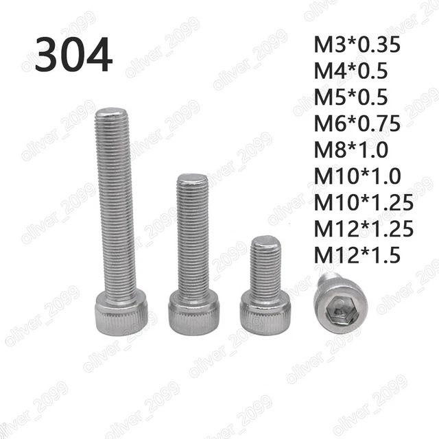 Rivercity Fastener M12-1.75 X 30mm Stainless Steel Hex Head Cap Screws – A2 Grade, 100-Pack - View #4