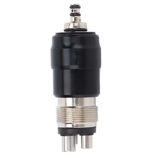 4 Hole Handpiece Adapter 4 Hole Easy Installation Stainless Steel Dental