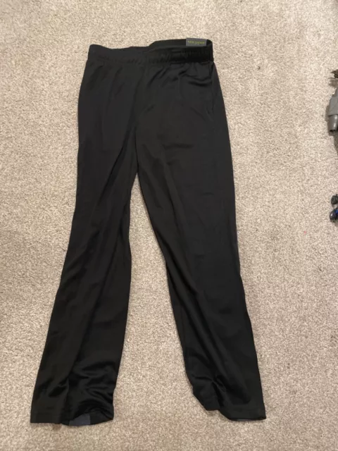 NWT Boys TEK GEAR Cool Tek Training Pants Black Size M(10/12)