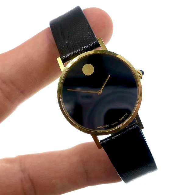Zenith Movado 14k Solid Yellow Gold Manual Wind 31mm Running Order Keeping Time