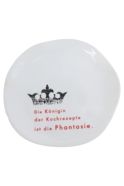 Piatto da collezione RäDER bianco Ø 13 cm scritta ceramica