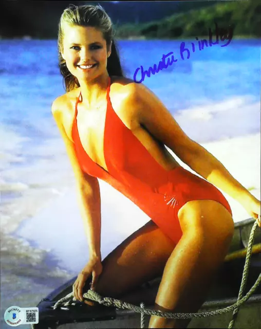 Christie Brinkley Signed Photo Autographed Picture COA BAS
