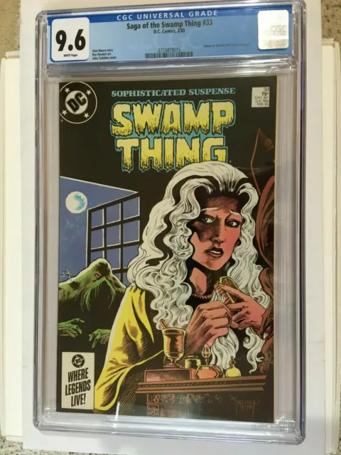 SAGA OF THE SWAMP THING #33 (1985) NM 9.6 CGC HoS 92 Tribute Covr  A.Moore story