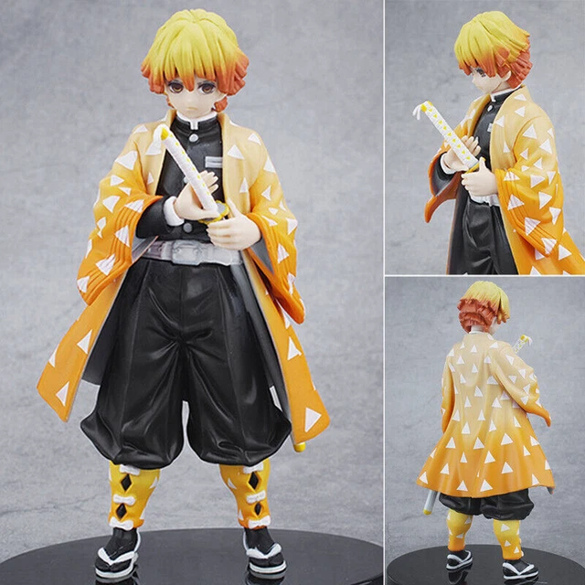 Demon Slayer  Kimetsu No Yaiba Agatsuma Zenitsu Action Pvc Figure Model Toy 16cm