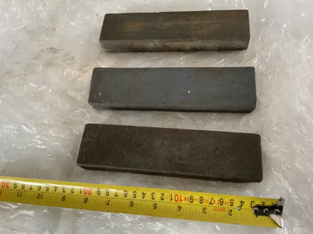 3 Vintage  Oilstone  Oil Sharpening Stones Hone