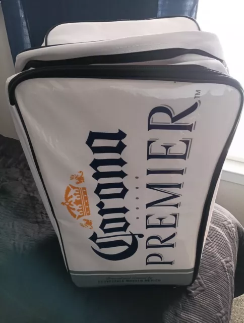 Corona Beer Soft Insulated Rolling Cooler Bag.22 Inch Height.