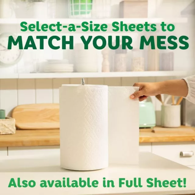 Bounty Select-A-Size Paper Towels, White, 8 Double Plus Rolls = 20 Regular Rolls 3