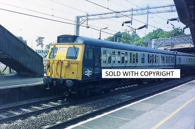 Railway / Train Negative 35mm BR EMU  Loco Class 304 304015 sold with copyright.