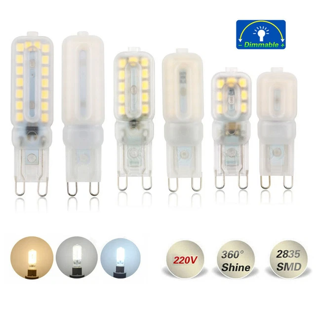 Mini G9 Dimmbare 3W 5W 7W LED Maisbirne 2835 SMD Licht weiße Lampe 220V 240V