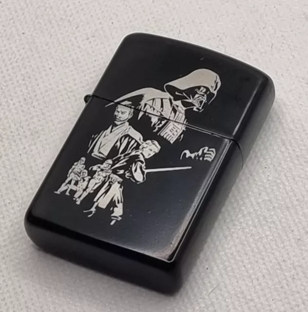 Star Wars accendino tipo Zippo Darth Vader Skywalker  Obi Wan Stormtrooper NUOVO