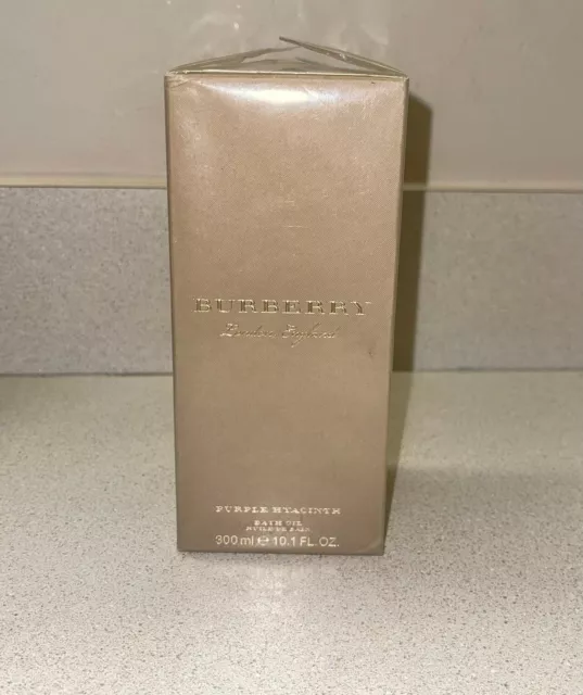 Burberry London England Bath Oil Purple Hyacinth 300 ml New And Sealed