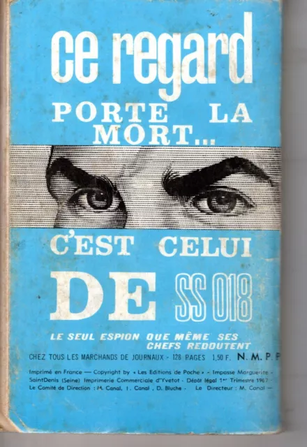 ZAKIMORT 2 LE RIDEAU SANGLANT éditions de poche 1967 2