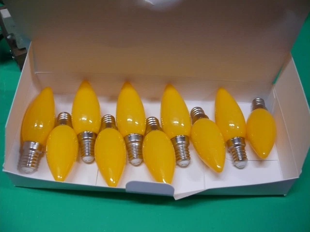 Lot De 10 Ampoules LED Diall Flamme E14 4,5W (équivalent 40W) Blanc Chaud - Destockage Neuf