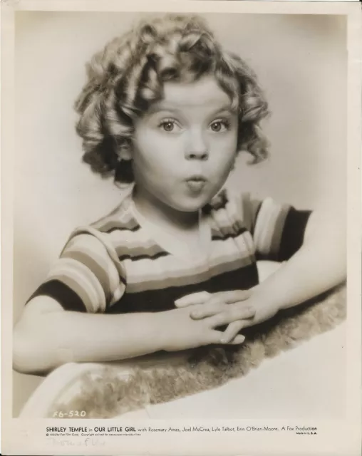 SHIRLEY TEMPLE 1935 ORIGINAL 8x10 Glossy Promo photo 
