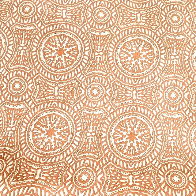 Elizabeth Eakins Textile Fabric Wheat Sheath in Melon - 1 Yard - 30 yds avail