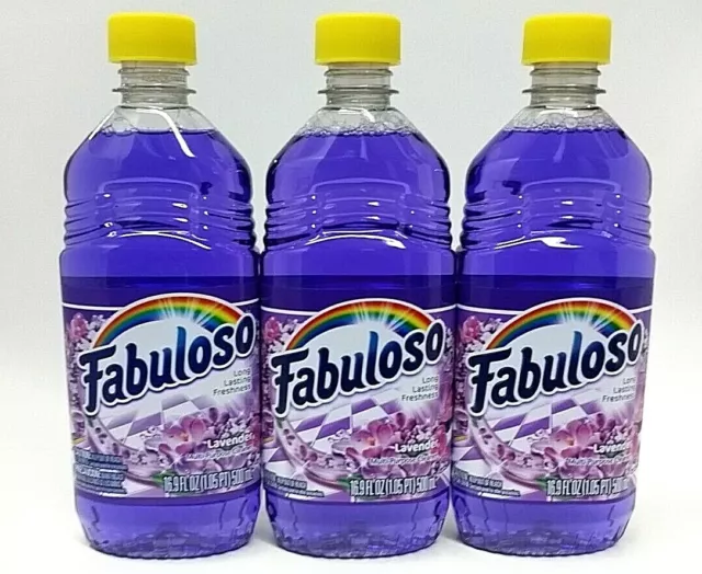 (LOT 3 Bottles)Fabuloso LAVENDER AllPurpose Cleaner 16.9 oz Ea Bottle NEW