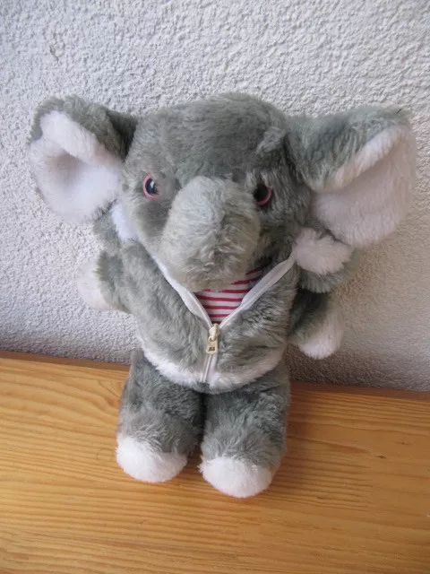 Heunec Elefant Vintage 30 cm Stofftier Kuscheltier Plüschtier 60er 70er Jahre