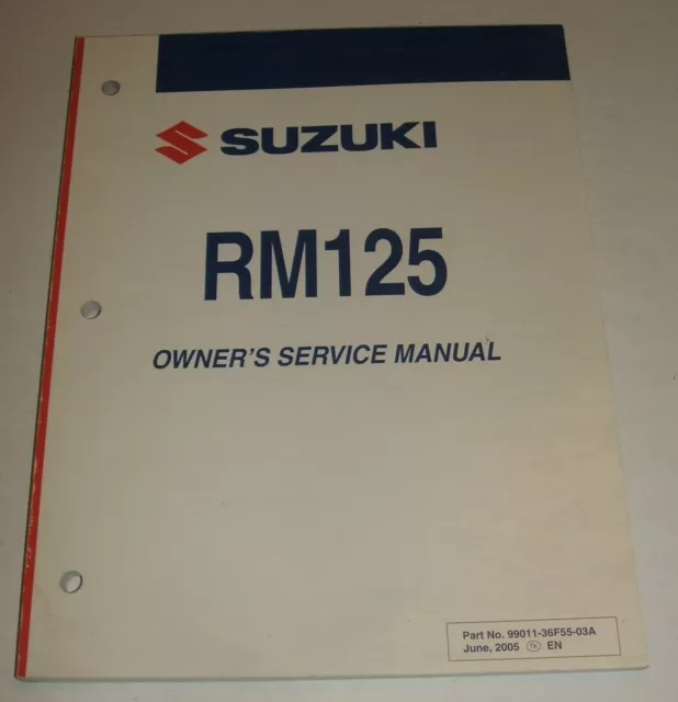 Suzuki 2006 Rm125 Service Repair Shop Manual Rm 125