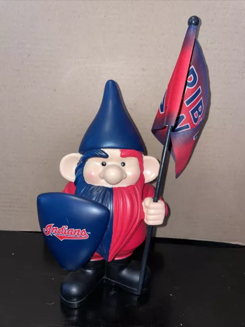 Cleveland Indians Flag Holder Gnome