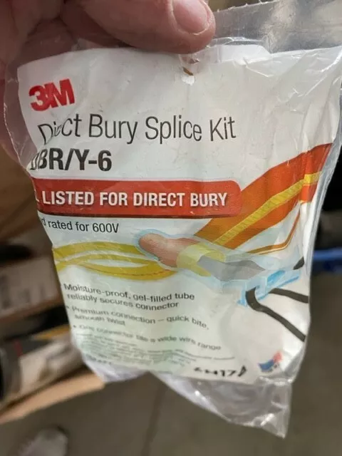 3M Direct Bury Splice Kit DBR/Y-6 Listed for Direct Bury Kit-Brand New!