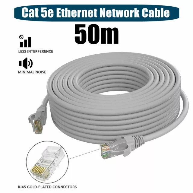 Ethernet Network Lan cat 5e & Cat 6 cable Fast 1m 2m 3m 5m 10m 15m 20m 30m 50m